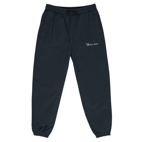 New Bourgie Recycled tracksuit trousers front navy