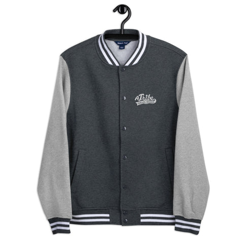 Men's A Tribe Called Bourgie Embroidered Letterman Jacket