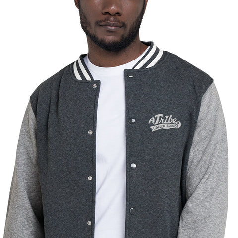 Men's A Tribe Called Bourgie Embroidered Letterman Jacket