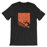 Charm City Map Short-Sleeve Unisex T-Shirt black heather