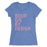 Ladies' Bourgie by Design short sleeve t-shirt blue triblend