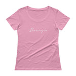 Bourgie Ladies' Scoopneck T-Shirt Charity Pink