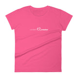 Women's Content Creator short sleeve t-shirt hot pink