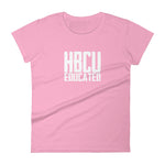 Women's HBCU educated t-shirt charity pink