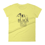 Women's Black Wall Street short sleeve t-shirt Spring Yellow