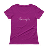 Bourgie Ladies' Scoopneck T-Shirt Raspberry