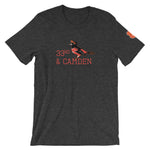 Signature 33rd & Camden Short-Sleeve Unisex T-Shirt dark heather grey 
