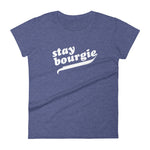 Stay Bourgie Women's short sleeve t-shirt heather blue