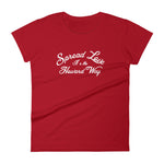 Women's Spread Love t-shirt red