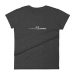 Women's Content Creator short sleeve t-shirt heather dark grey