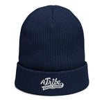 Organic ribbed ATCB beanie navy