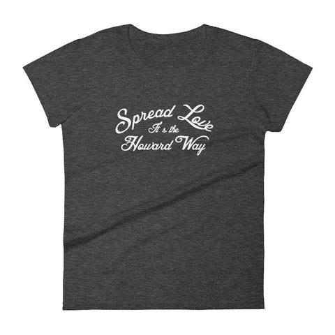 Women's Spread Love t-shirt heather dark grey