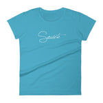 Women's Societe t-shirt caribbean blue