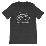 Bike for Baltimore t-shirt dark grey heather