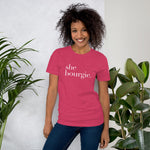 She Bourgie Short-Sleeve Unisex T-Shirt front heather raspberry