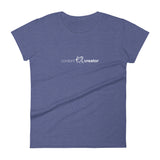 Women's Content Creator short sleeve t-shirt heather blue