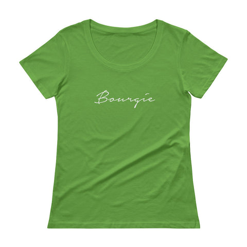 Bourgie Ladies' Scoopneck T-Shirt Green Apple