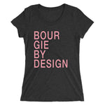 Ladies' Bourgie by Design short sleeve t-shirt charcoal black triblend