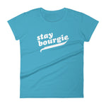 Stay Bourgie Women's short sleeve t-shirt caribbean blue