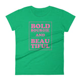 Bold & Bourgie Women's short sleeve t-shirt heather green