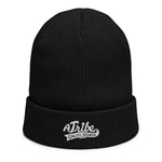 Organic ribbed ATCB beanie black
