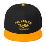 Vintage Harlem Rens Snapback Hat black & gold