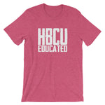 HBCU Educated t-shirt heather raspberry