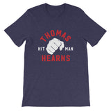 Limited Edition Tommy Hearns Short-Sleeve Unisex T-Shirt heather midnight navy