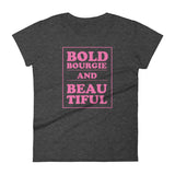 Bold & Bourgie Women's short sleeve t-shirt heather dark grey
