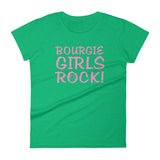 Bourgie Girls Rock Women's short sleeve t-shirt heather green