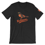 Baltimore O's Short-Sleeve Unisex T-Shirt Black Heather