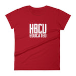 Women's HBCU educated t-shirt red
