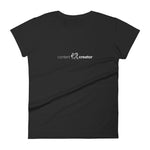 Women's Content Creator short sleeve t-shirt black