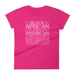 Black Lit Women's short sleeve t-shirt hot pink