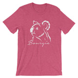 Bourgie Bear short sleeve t-shirt heather raspberry