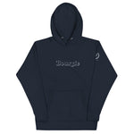 Bourgie Outline Unisex Hoodie navy