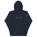 Bourgie Outline Unisex Hoodie navy