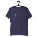 Social Media Short-Sleeve Unisex T-Shirt heather navy blue