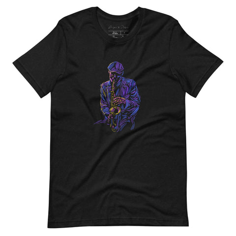 Jazzy Short-sleeve unisex t-shirt heather black