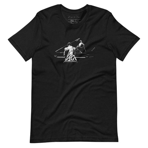 Piano Man Short-sleeve unisex t-shirt heather black